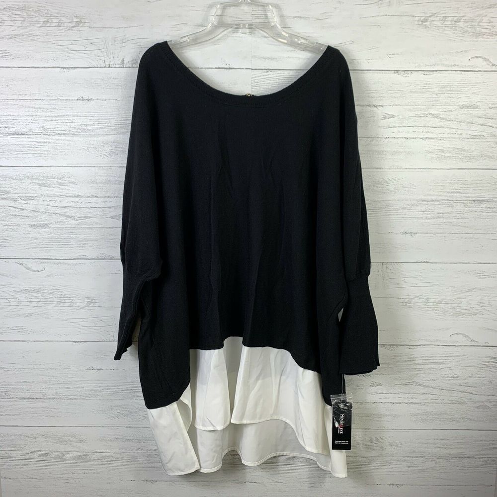 Style & Co Sweater Pull Over 3/4 Sleeves Plus 2X
